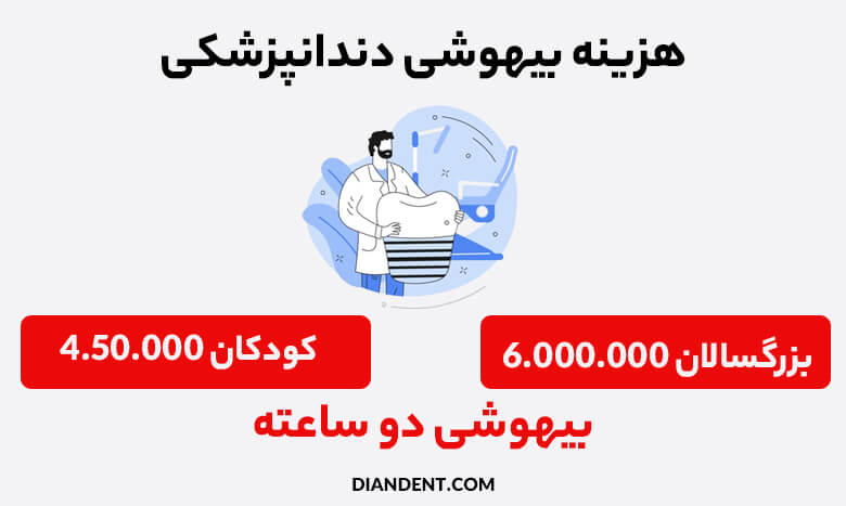 هزینه بیهوشی دندانپزشکی