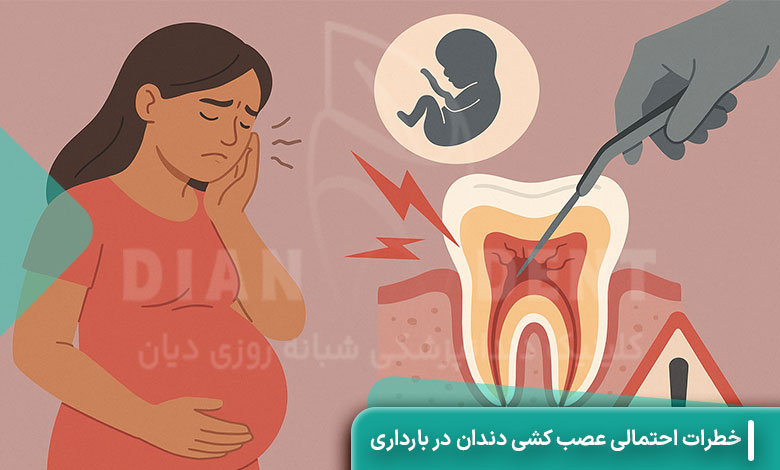 خطرات احتمالی عصب کشی دندان در بارداری